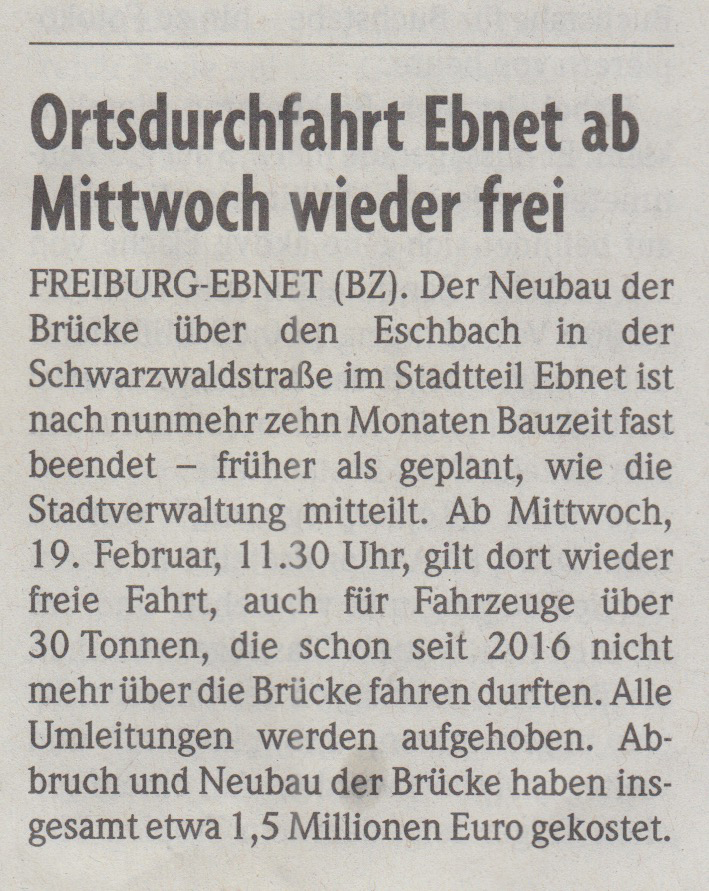 Eschbachbrücke Ebnet