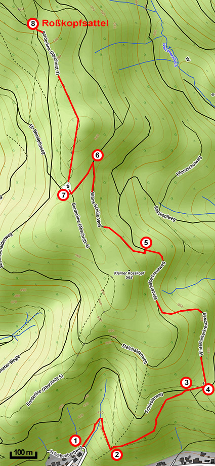 Weg zum Roßkopfsattel